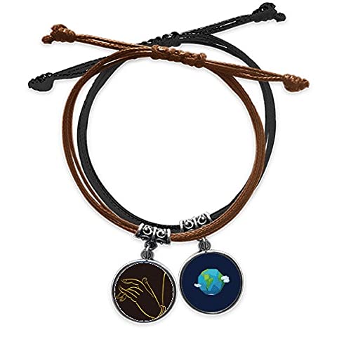 Pulsera budista amarilla y negra de cuero el regalo espiritual perfecto