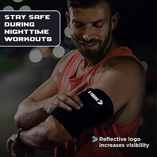 E Tronic Edge Phone Holder For Running, Cell Phone Arm Bands With Reflective Logo, Phone Strap Armband Fits Iphone And Android, Use For Running, Walking, Hiking And Biking, Neon, Xl #TOP6