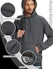TACVASEN Mens Sherpa Hood Winter Casual Sweatshirt Sports Work Hoodies Thermal Hooded Sweater Dark Grey,2XL #5