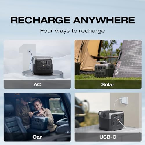 ECOFLOW Portable Power Station RIVER 2 Pro, 768Wh LiFePO4 Battery, 70 Min Fast Charging, 4X800W (X-Boost 1600W) AC Outlets, Solar Generator for Outdoor Camping/RVs/Home Use - Image 7