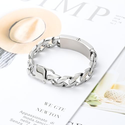 Pulsera urna para cenizas de acero inoxidable miniatura 6