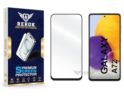 Image of Gorilla Tempered Glass Screen Protector Compatible with Samsung Galaxy A72 [Pack of 1] | Edge-to-Edge, Bubble-Free, Case Friendly, Easy Installation Kit