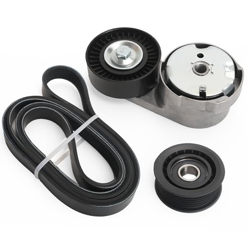 Image of Belt Tensioner Serpentine Belt Idler Pulley Kit Fit for Chrysler 200 /Town & Country, for Dodge Avenger /Grand Caravan /Journey, for Ram C /V 3.6L V6 2011-2019, 39282, 38082, 6PK1960, 90K-39282D
