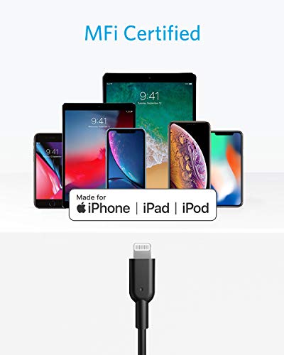 Image of Anker USB C to Lightning Cable, 321 USB-C to Lightning Cable (3ft,Black), MFi Certified for iPhone 13 Pro 12 Pro Max 12 11 X XS, AirPods Pro, Supports Power Delivery (Charger Not Included)