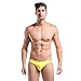 GOGOHOT Mens Fashion Swim Bikini Thongs Swimwear Yellow X-Large