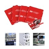 SQRUIHAO 3M VHB スクエア両面テープ自動車、フロントガラスダッシュボードマウント用両面粘着パッド4個、2.85インチ車用ウィンドスクリーンウィンドウガラス取り付けテープ接着剤ストリップ(正方形2.83インチ-4個)