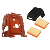 Hippotech Filtergehäuse und Luftfilter Reiniger Gehäuse Abdeckung mit 2 Stück Luftfilter für Stihl Trimmer/Brushcuter FS120 FS200 FS250