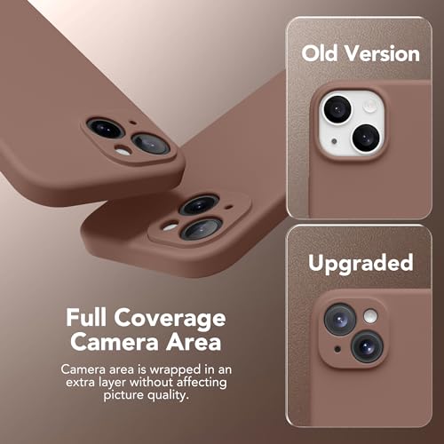 Image of Magnetic for iPhone 15 Plus Case, Compatible with MagSafe, [Full Camera Protection][Screen Protector] Silicone Shockproof Protective Phone Case for iPhone 15 Plus 6.7 inch, Brown