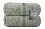 Zuperia Bath Sheets 35' x 70' Set of 2 Ultra Soft 600 GSM 100% Combed Cotton Extra Large Bath...