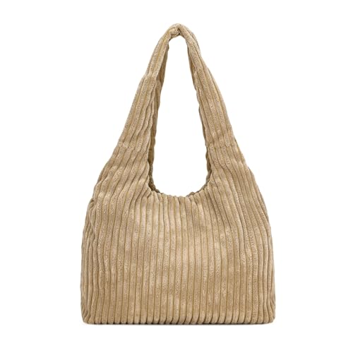 Miss Lulu Bolso Hobo Mujer de Tela Suave con Diseño de Rayas de Felpa, Bolso Cruzado y de Hombro, Bolso Tote Ligero para Compras, Viajes, Universidad y Uso Diario Miss Lulu Bolso Hobo Mujer de Tela Suave con Diseño de Rayas de Felpa, Bolso Cruzado y de Hombro, Bolso Tote Ligero para Compras, Viajes, Universidad y Uso Diario