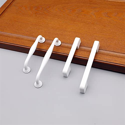 Poignées en alliage d'aluminium blanc 128mm pour relooker une cuisine moderne - 5