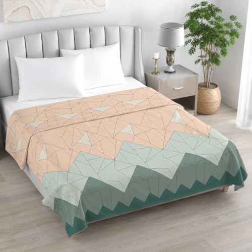 Image of Super Premium Quilt Cover Double Bed with Zipper Blanket Cover /rajai Cover /Comforter Cover /Duvet Cover King Size Soft Cotton Skin Friendly Stuff 90x100 Inches, Ombra | TC - 300