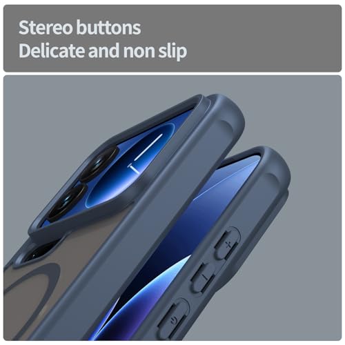 Image of Compatible with Xiaomi 17 Pro Case Cover,Compatible with MagSafe,Anti-Fall,Compatible with Xiaomi 17 Pro 5G 25098PN5AC Cell Protective Phone Case Blue