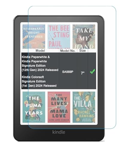 Image of VERTUS Premium Tempered Glass Screen Protector for All-new Amazon Kindle Paperwhite || Kindle Paperwhite (12th Generation) (7 inch inch) (2025 Released)