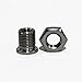 Metric Thread Stainless Steel Shift Knob Shifter Manual Stick Adapter Insert Kit 12x1.25 to 10x1.25 Lock Nut Included