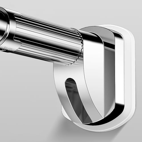 Barre de rideau de douche durable en acier inoxydable brossé haute résistance - 4