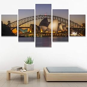 SIGNWIN 5 Panel Canvas Wall Art Modern Art...
