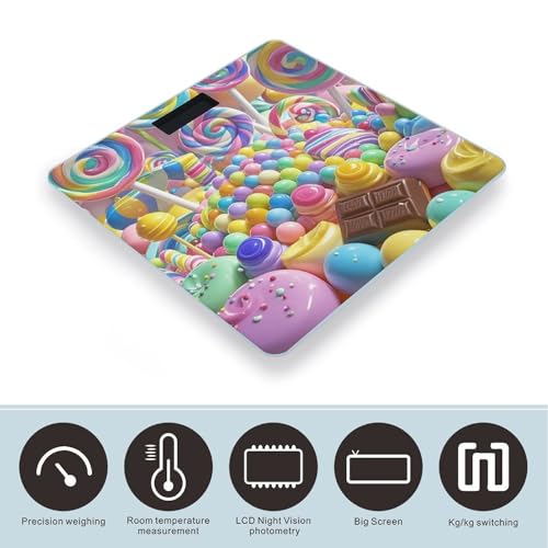 Balanza Digital de Baño Candy de Vidrio Templado miniatura 3