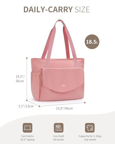 Image of ECOHUB Tote Bag for Women Work Tote Bag with Laptop Compartments Lightweight Shoulder Bag Handbag for Travel College Teacher