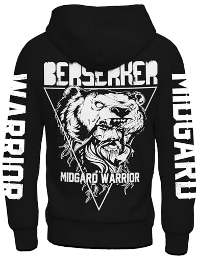 Berserker Herren Hoodie | Vikings | Ragnar | Odin | Wikinger Kapuzen-Sweatshirt | See You IN Valhalla