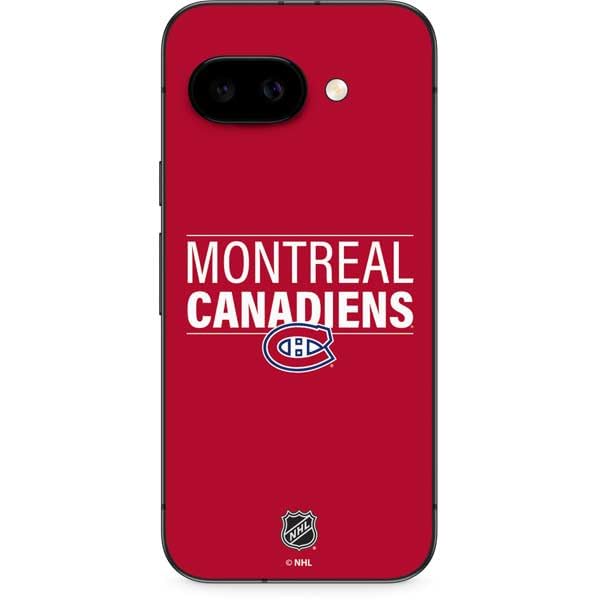 Skinit Decal Phone Skin Compatible with Google Pixel 9a - Officially Licensed NHL Montreal Canadiens Lineup Design