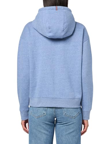 Tommy Hilfiger Women's Logo Full Zip Pocketed Hoodie Sweatshirt2