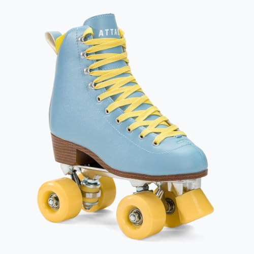 ATTABO Cascada Rollschuhe  36 EU – Ökoleder-Obermaterial, Mesh-Belüftung, ABEC‑7 Lager, Aluminium-Kufe, 58 × 32 mm PU‑82A Räder, Zehenschutz, Gummibremse, perfekte Passform, Blau