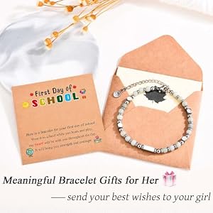 2025 Graduation Gifts for Her Compass Bracelet for Girls Women Inspirational High School College 5th 8th Grade Class of 2025 Graduation Gifts
