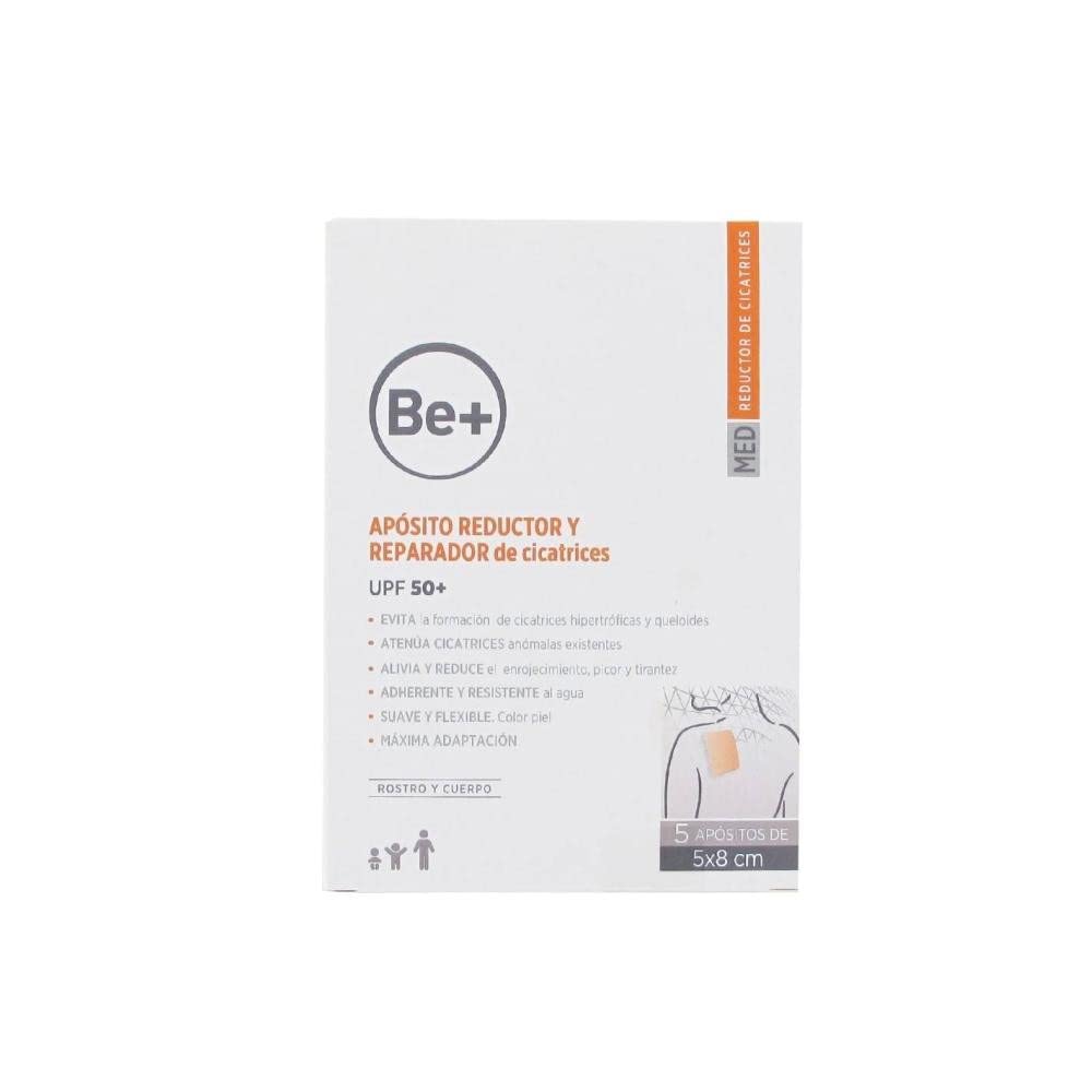 Be+ Be+ Aposito Reductor Y Reparador De Cicatrices 5 U 5 X 8 Cm 300 g
