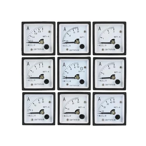Ampèremètre analogique direct de type 99T1 résistant pour contrôler la charge 2A