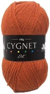 Cygnet DK Double Knitting Acrylic Yarn / Wool 100g - 4888 BURNT ORANGE.