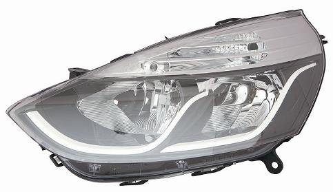CG94 PROJECTEUR H7-H1-PY24W C/MOTEUR ELETT. [Côté gauche] PARABOLA NOIR - PROFILS INTÉRIEUR BLANC POUR VOITURE : CLIO