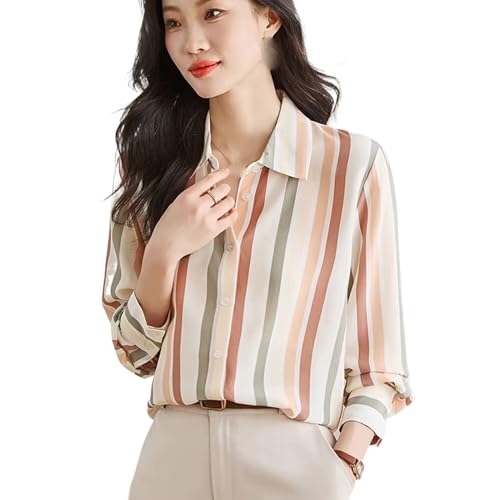 Chemisier rayé élégant pour femme vêtement vintage coréen chic moderne