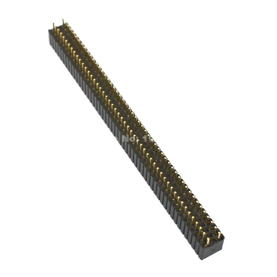50 sztuk na partię 1,27 mm 2 x 50 pinów dwurzędowy prosty żeński pasek nagłówka