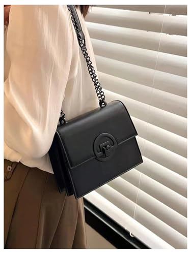 QWINEE Small Shoulder Bags for Women Flap Zipper Chain Strap Elegant Leather Handbag4