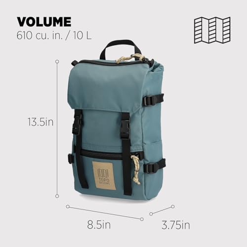 Image of Topo Designs Rover Pack Mini - Small Sized Daypack for EDC, Day Trips, Hikes, Iconic Denver Design, Fair Trade + Bluesign