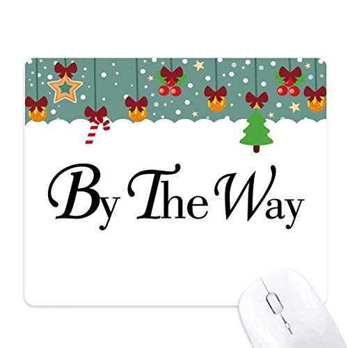 Tapis de souris en caoutchouc The Way avec citation anglaise inspirante