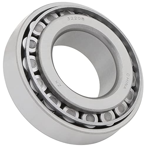[1-Set] Cone & Race: 32208 Tapered Roller Bearing 1.5748 in x 3.1496 in x 0.9744 in (ID x OD x W) |40 mm x 80 mm x 24.75 mm (ID x OD x W) Premium Wheel, Axle, Transfer Case Output Shaft Bearings
