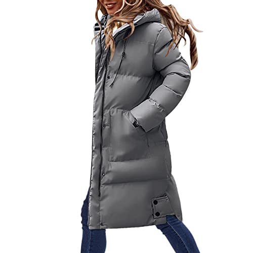 LANGYI Fliesjacke Damen Warm Damen Wintermantel Daunenjacke, Schmaler...