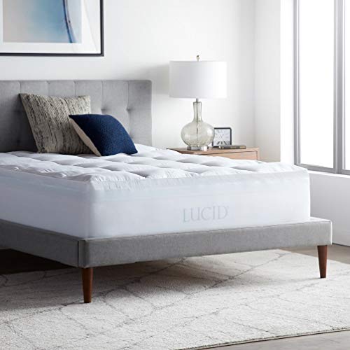 Lucid 4-Inch Full Mattress Topper thumbnail 7