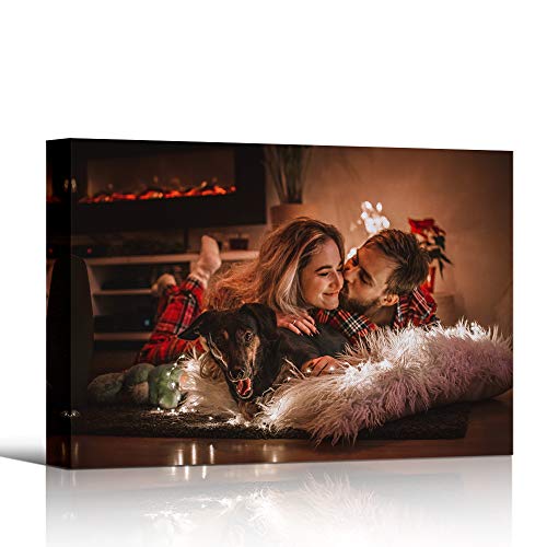 H5print Custom Canvas Prints Personalized Wall Art with Your Lover Photos/Pictures Digitally Printed - 32x48inches