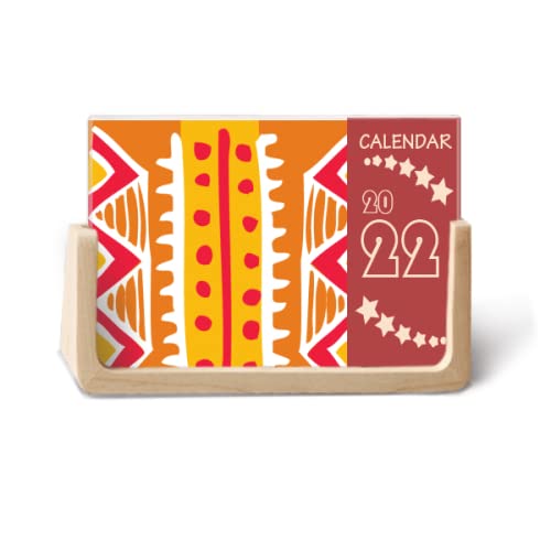 Calendrier Mexique Totems 2022 Orange Line bureau planificateur mensuel histoire précolombienne