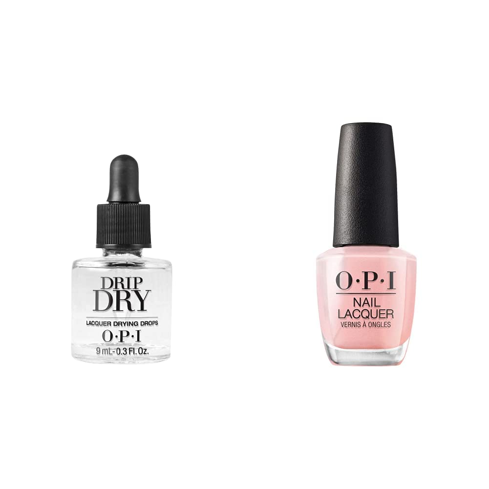 O.P.I Nail Polish and Nail Lacquer Drying Drops, Rosy Future, 15ml