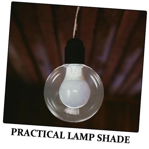Image of Acrylic Globe Lampshade Replacement Stylish Wall Light Cover for Porch and Patio Durable Design for Ceiling and Post Lighting