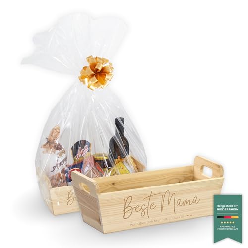 LAUBLUST Blumenkasten Personalisiert mit Wunsch-Gravur - Geschenk für Mama...