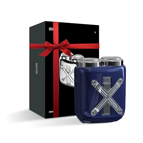 Mini Shaver Portable Electric Shaver, Electric Travel Portable Razor Rechargeable, Smooth 360° Dry/Wet Shave,IPX7, Cordless Electric Razor On The Go, Ideal Gift for Him/Men/Boyfriend/Teens, Blue