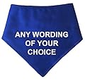 Spoilt Rotten Pets Blue Any Wording Of Your Choice Custom Dog Bandana, Scarf For Dogs & Cats (S2 Small Dogs Terrier, Shih-Tzu & Cockers)