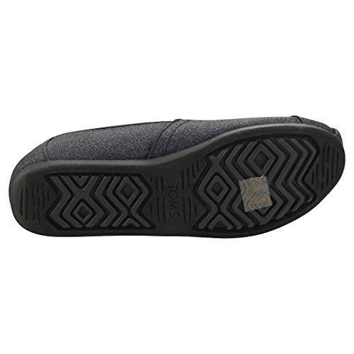 Image of TOMS Womens Alpargata 3.0 Glitter Slip On Flats Casual - Blue - Size 7 B