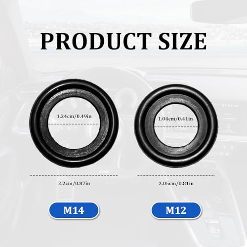 Image of 10PCS M12 Oil Drain Plug Gasket, Oil Drain Plug Washer, 12616850 3536966 Engine Oil Pan Drain Plug Sealing Gasket, Rubber Oil Drain Plug Crush Washer Replacement for Buick Camaro GMC (M12)