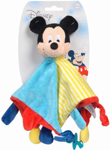 Simba 6315876393 - Disney Mickey 3D Schmusetuch, 42cm, Plüschfigur, Babyspielzeug, ab den ersten Lebensmonaten geeignet